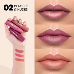 Mars 3 Matte Box Lipstick (Peach and Nude-02)