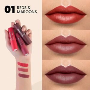 Mars 3 Matte Box Lipstick (Reds & Maroons -01)